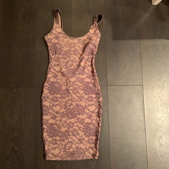 American Apparel Lace Print Nylon Scoop Back, sz S - Picture 8 of 11